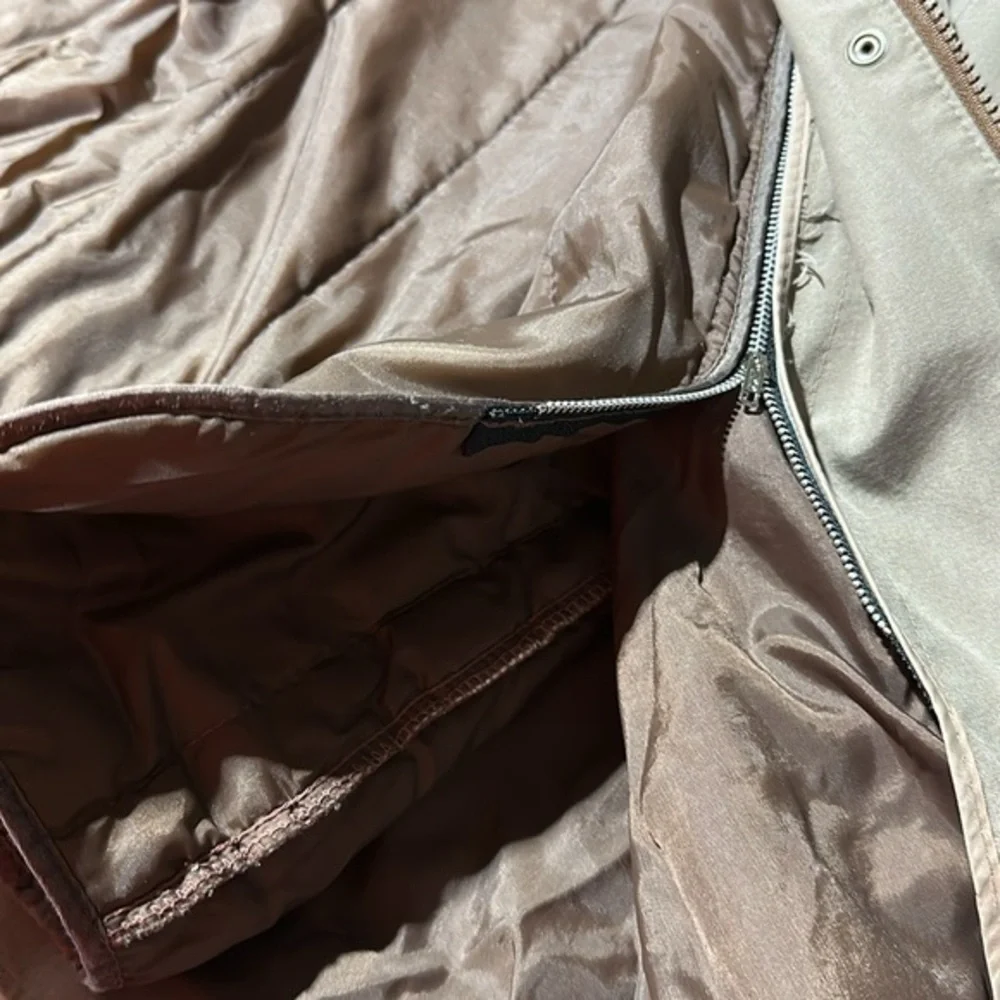 Vintage London Fog 2pc‎ jacket khaki removable zip liner women’s size 5/6 (1716) - Picture 12 of 14
